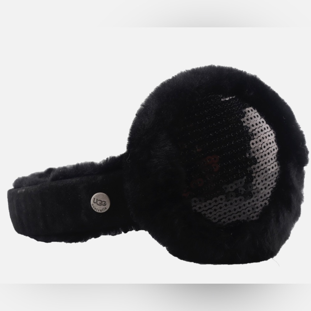 UGG Sequin Sheepskin Black Earmuff